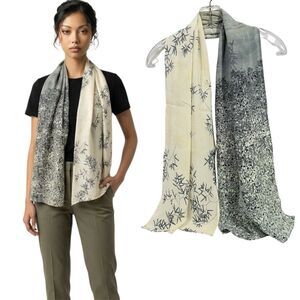 Fashion Women’s Scarf Viscoso Wrap Summer Floral Scarves 56” X 16” New